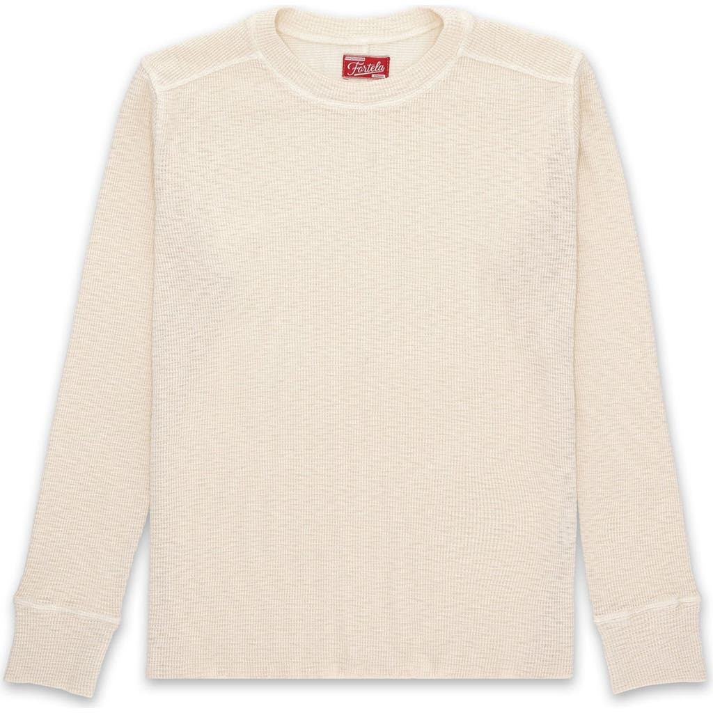 Fortela Geremia Waffle Knit Jersey In White