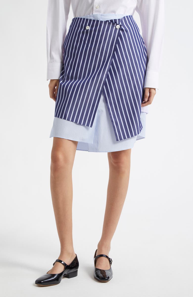 EENK Layered Wrap Midi Skirt, Main, color,