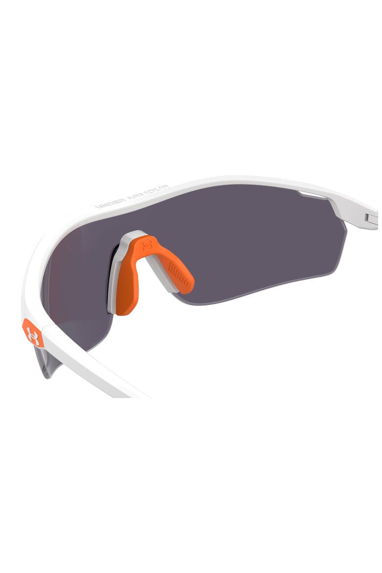 99mm Gradient Mask Sunglasses, Alternate, color, WHITE ORANGE