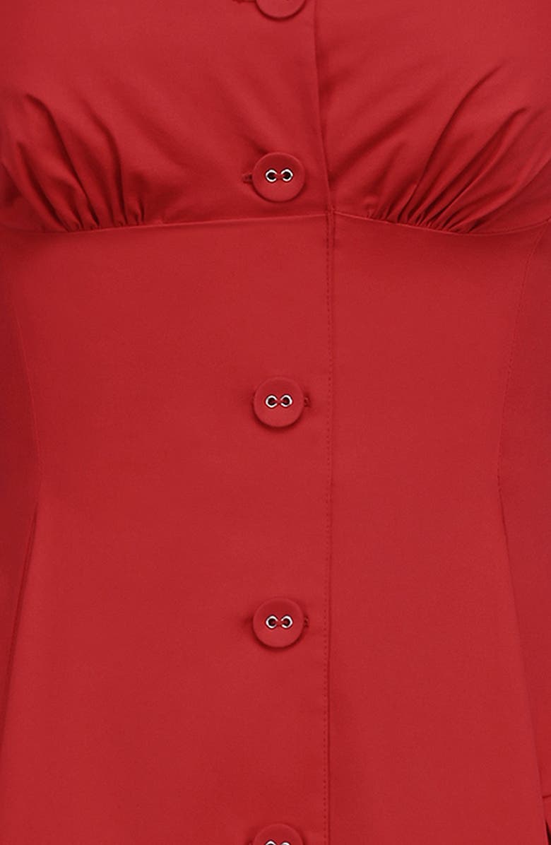 HOUSE OF CB Claudia Halter Midi Dress, Alternate, color, Racing Red