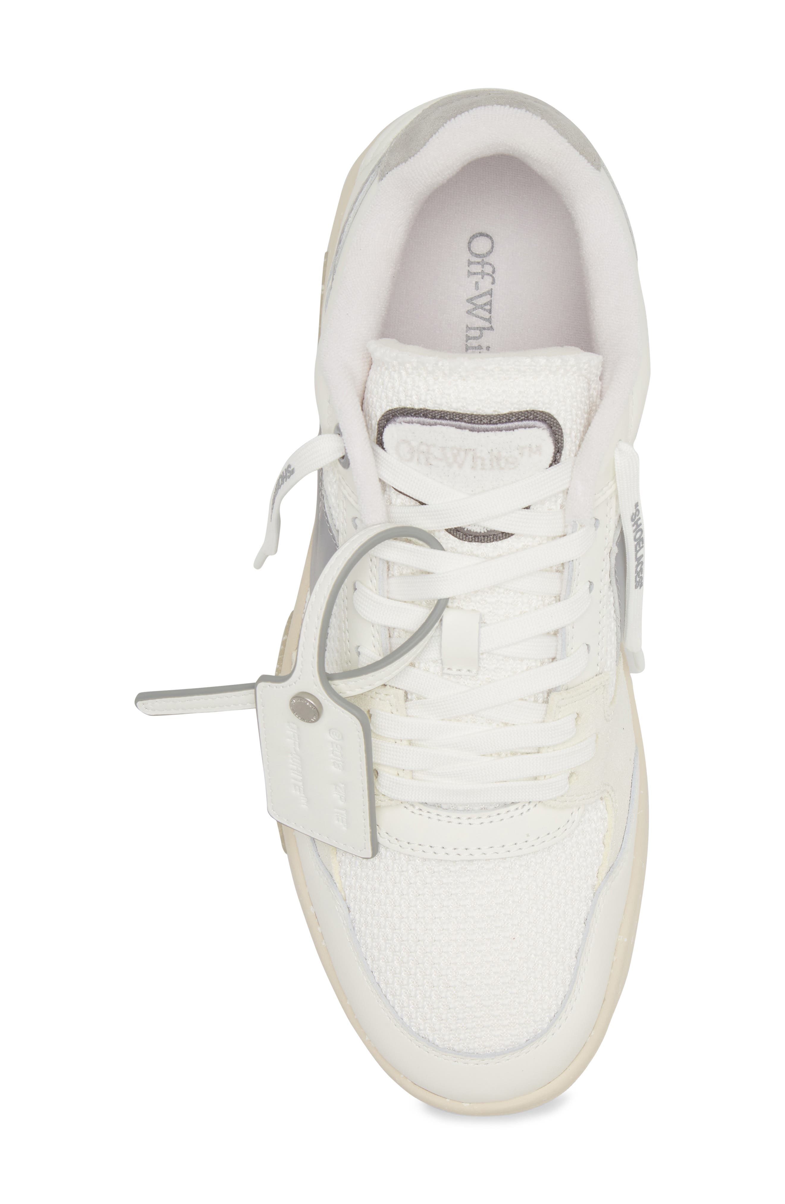 Off-White Slim Out of Office Sneaker, Alternate, color, White - Grey