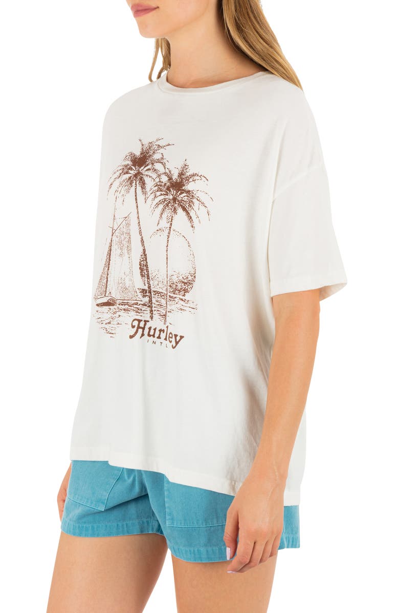 Hurley Fair Winds Relaxed Fit Graphic T-Shirt, Alternate, color, Tofu