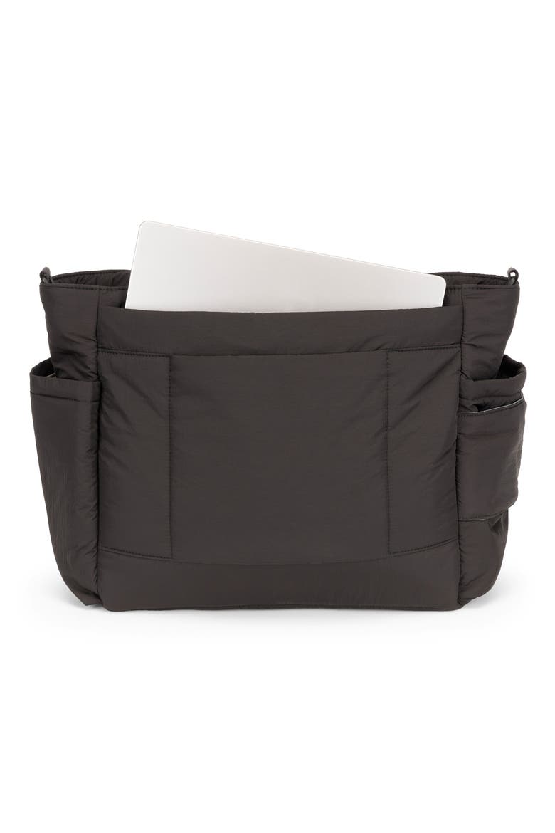 Diaper Tote with Laptop Sleeve, Alternate, color, BLACK
