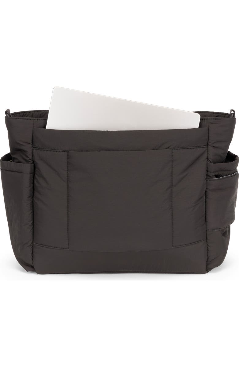 CALPAK Diaper Tote with Laptop Sleeve, Alternate, color, Black