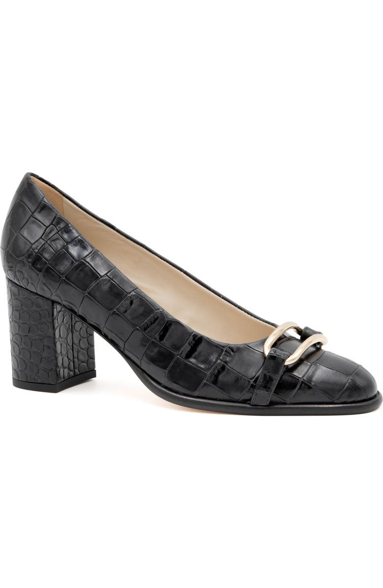 Amalfi by Rangoni Lepido Pump, Main, color, Nero Cocco Bengala Gold