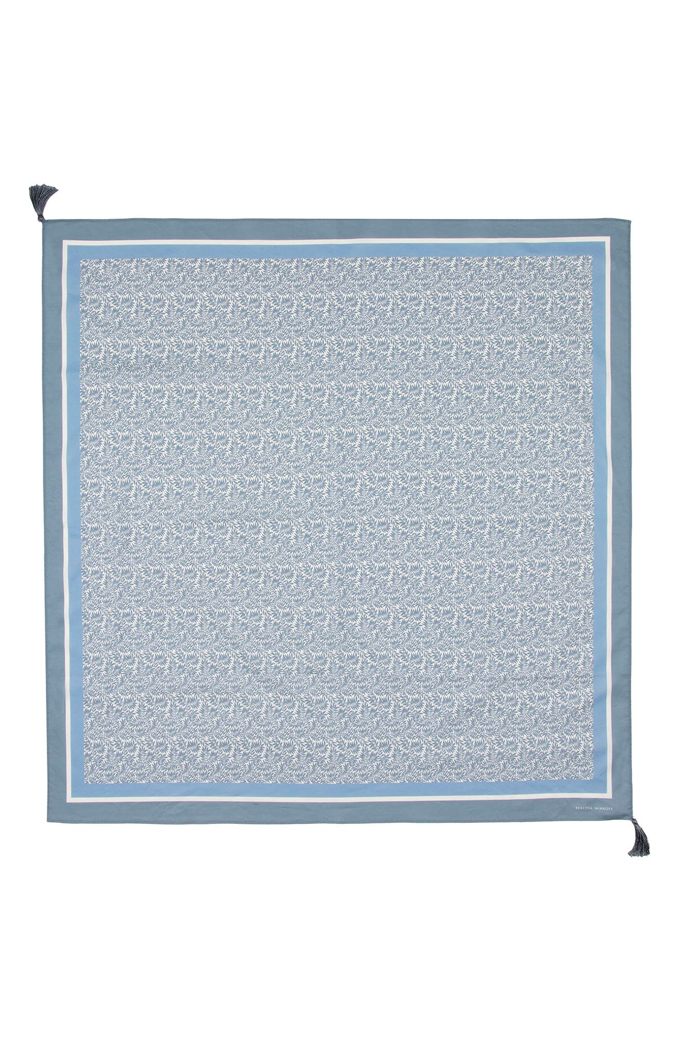 Rebecca Minkoff Shadow Leaf Tassel Square Scarf (Women) | Nordstrom