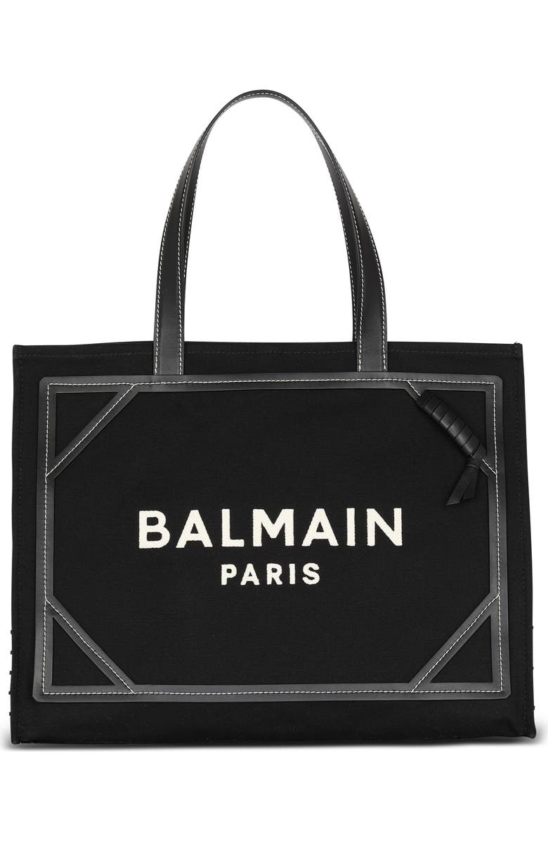 Balmain Medium B-Army Monogram Shopper Tote, Main, color,