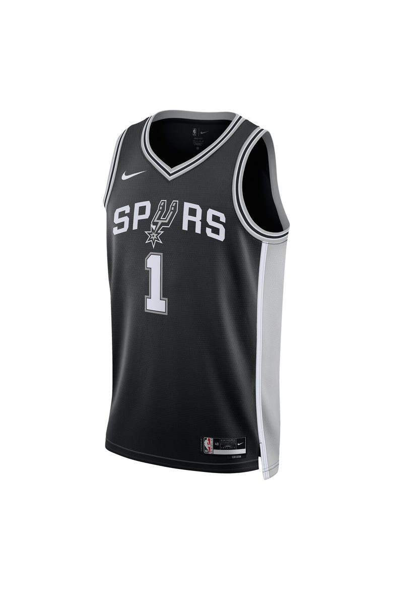 Unisex Nike Victor Wembanyama Black San Antonio Spurs 2023 NBA Draft First Round Pick Swingman Jersey - Icon Edition, Alternate, color, Black