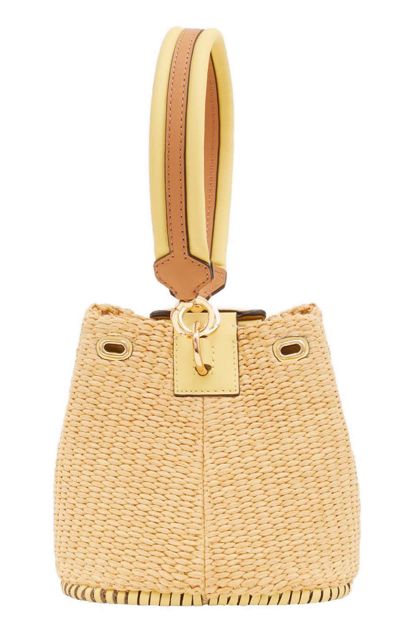 Danse Lente X-Small Josh Raffia One-Shoulder Bag, Alternate, color, 