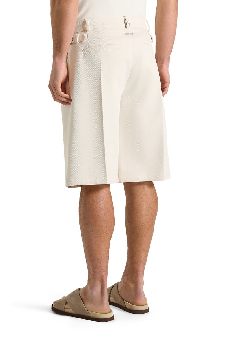 Auguste Tailored Twill Bermuda Shorts, Alternate, color, Cream