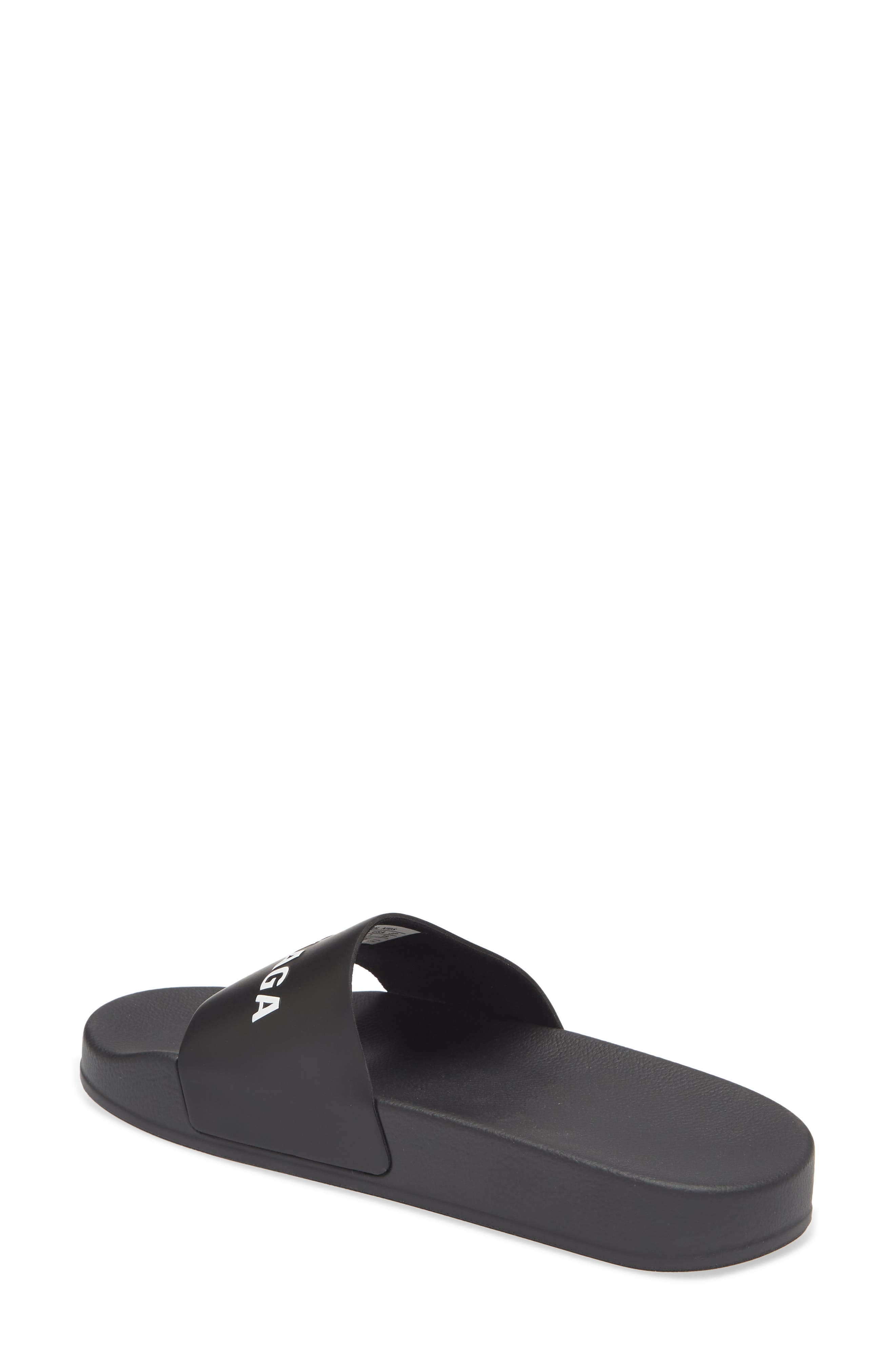 Balenciaga Kids' Logo Pool Slide Sandal, Alternate, color, 