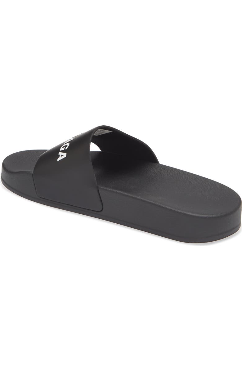 Balenciaga Kids' Logo Pool Slide Sandal, Alternate, color,