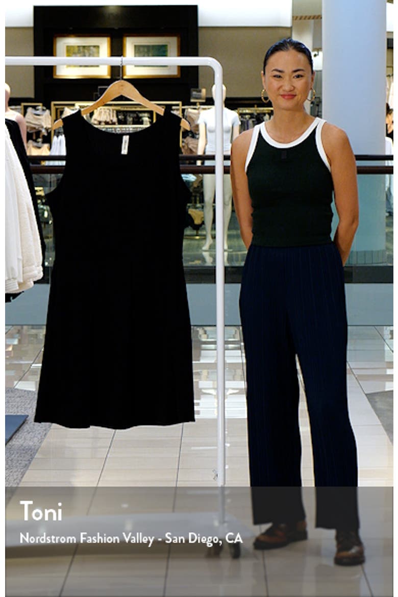 Sleeveless Stretch Fit & Flare Minidress video