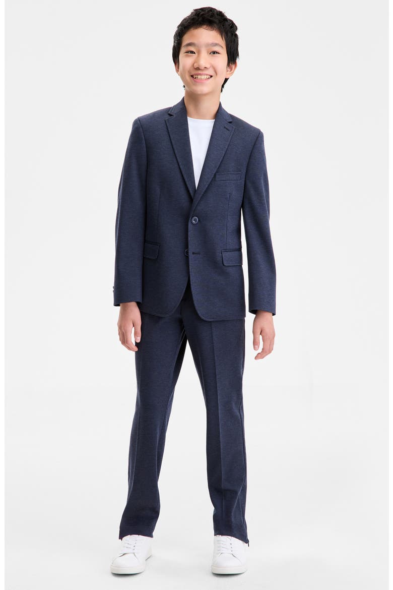 Kids' Knit Blazer & Pants Set, Main, color, DENIM