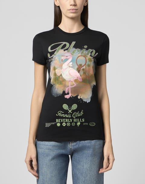 Sexy Pure Fit T-Shirt Tennis Club Strass Women