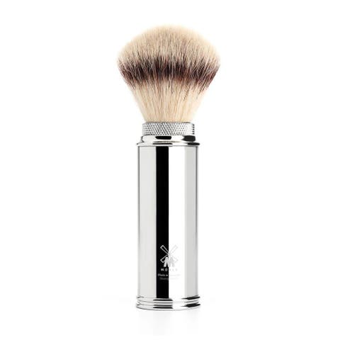Travel Chrome Silvertip Fiber Travel Shaving Brush