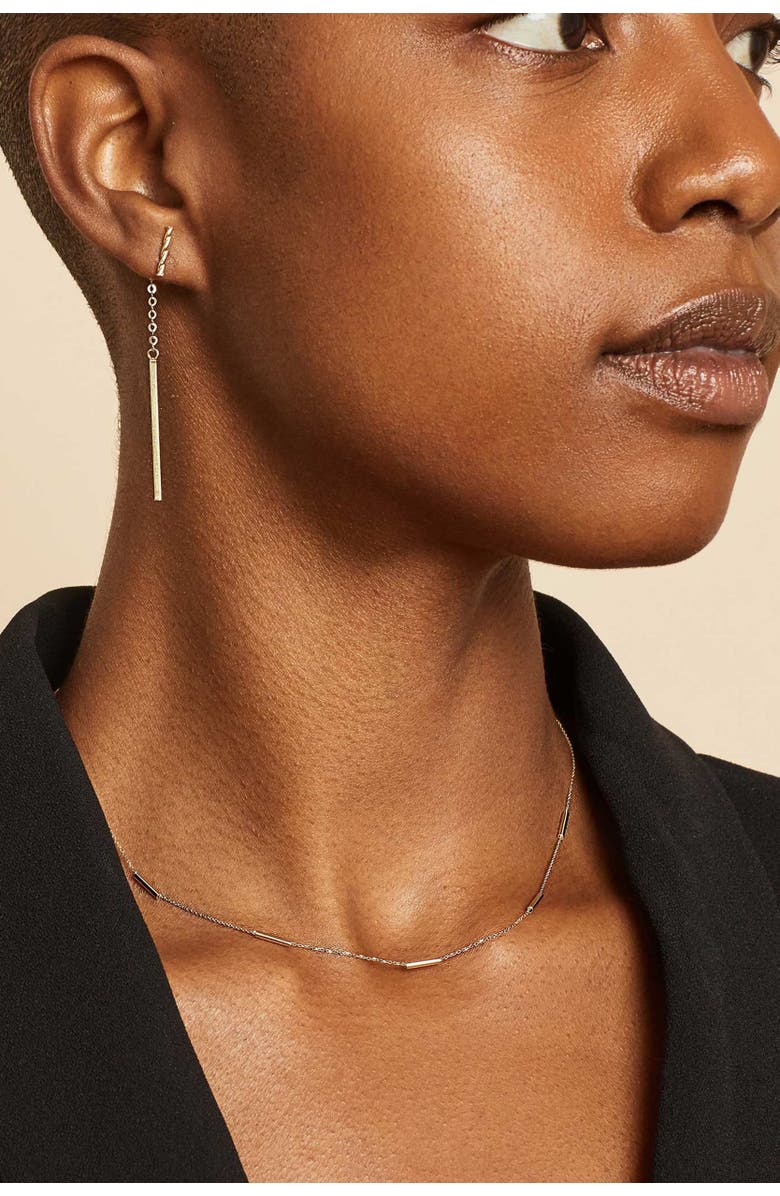 Oradina 14K Gold Vicenza Choker Necklace, Alternate, color, Rose Gold