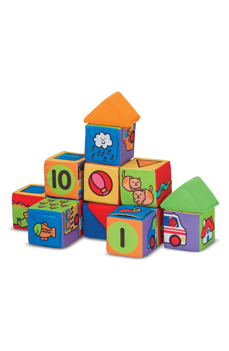 Melissa & Doug 'Match & Build' Blocks, Alternate, color,