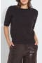 Valentina Imitation Pearl Short Sleeve Sweater