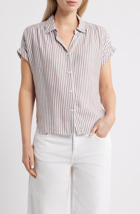 Daria Stripe Button-Up Shirt