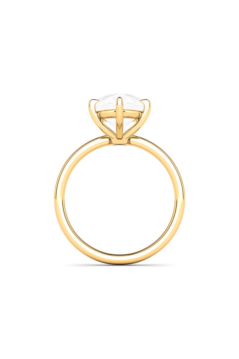 Pear Cut Lab Created Diamond Ring, Alternate, color, 3.00 CTW 18K YELLOW GOLD