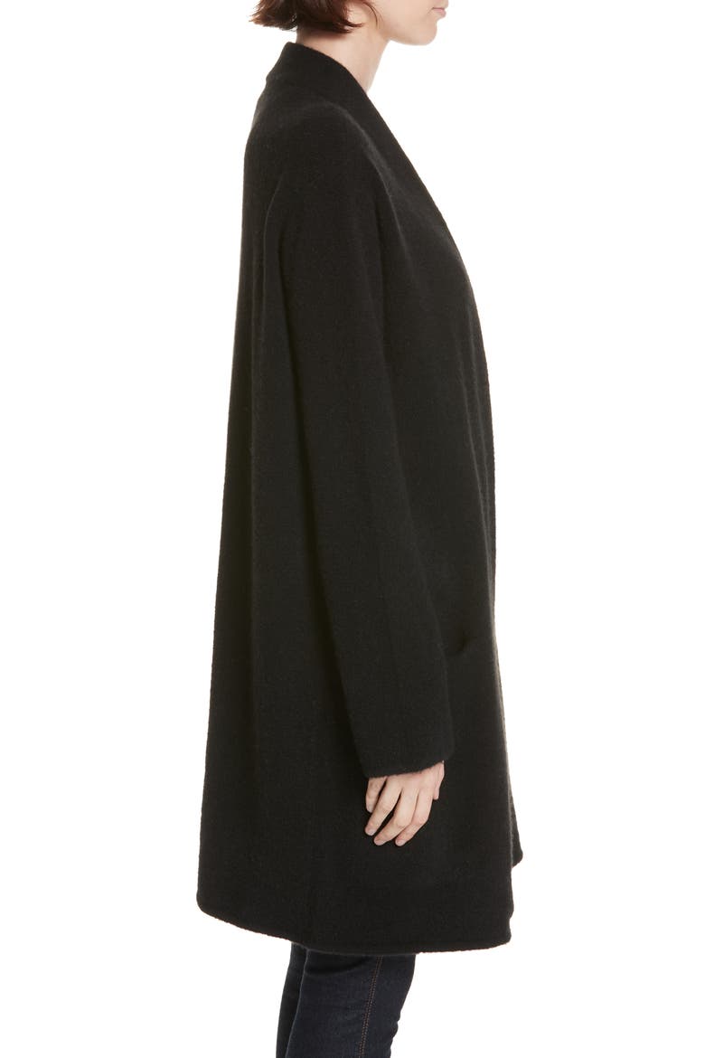 Open Sweater Coat, Alternate, color, BLACK