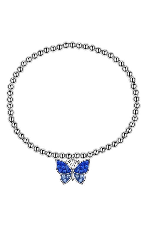 Lily Nily Kids' Crystal Butterfly Bracelet in Blue 