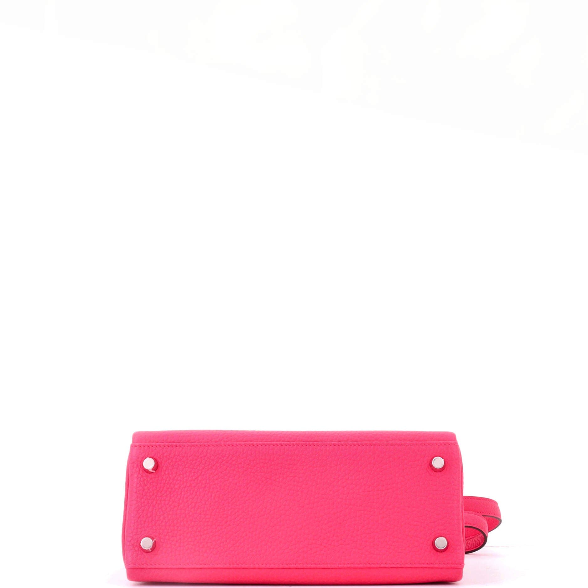 Kelly Handbag Bicolor Clemence with Brushed Palladium Hardware 25, Alternate, color, Pink