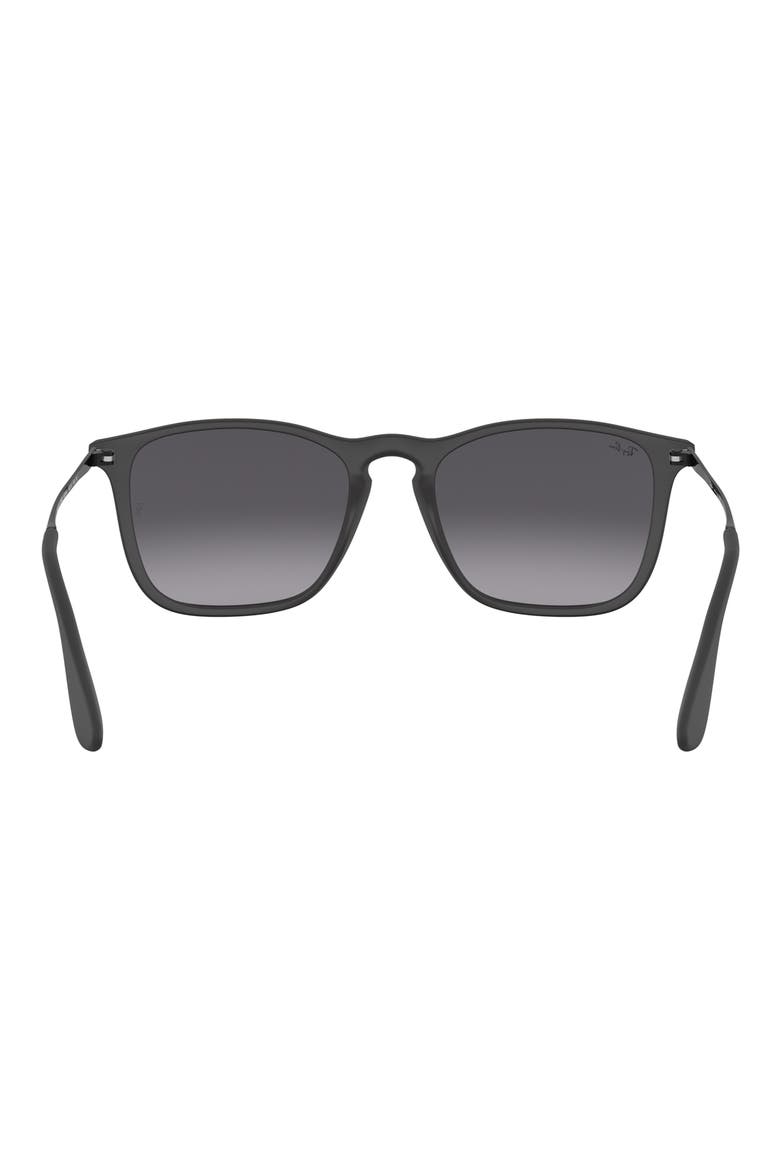 54mm Square Sunglasses, Alternate, color, BLACK