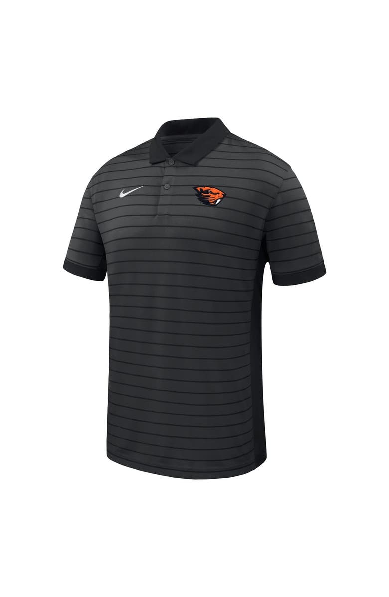 Nike Men's Nike Black Oregon State Beavers 2025 Early Season Coaches Sideline Victory Stripe Performance Polo, Alternate, color, Black