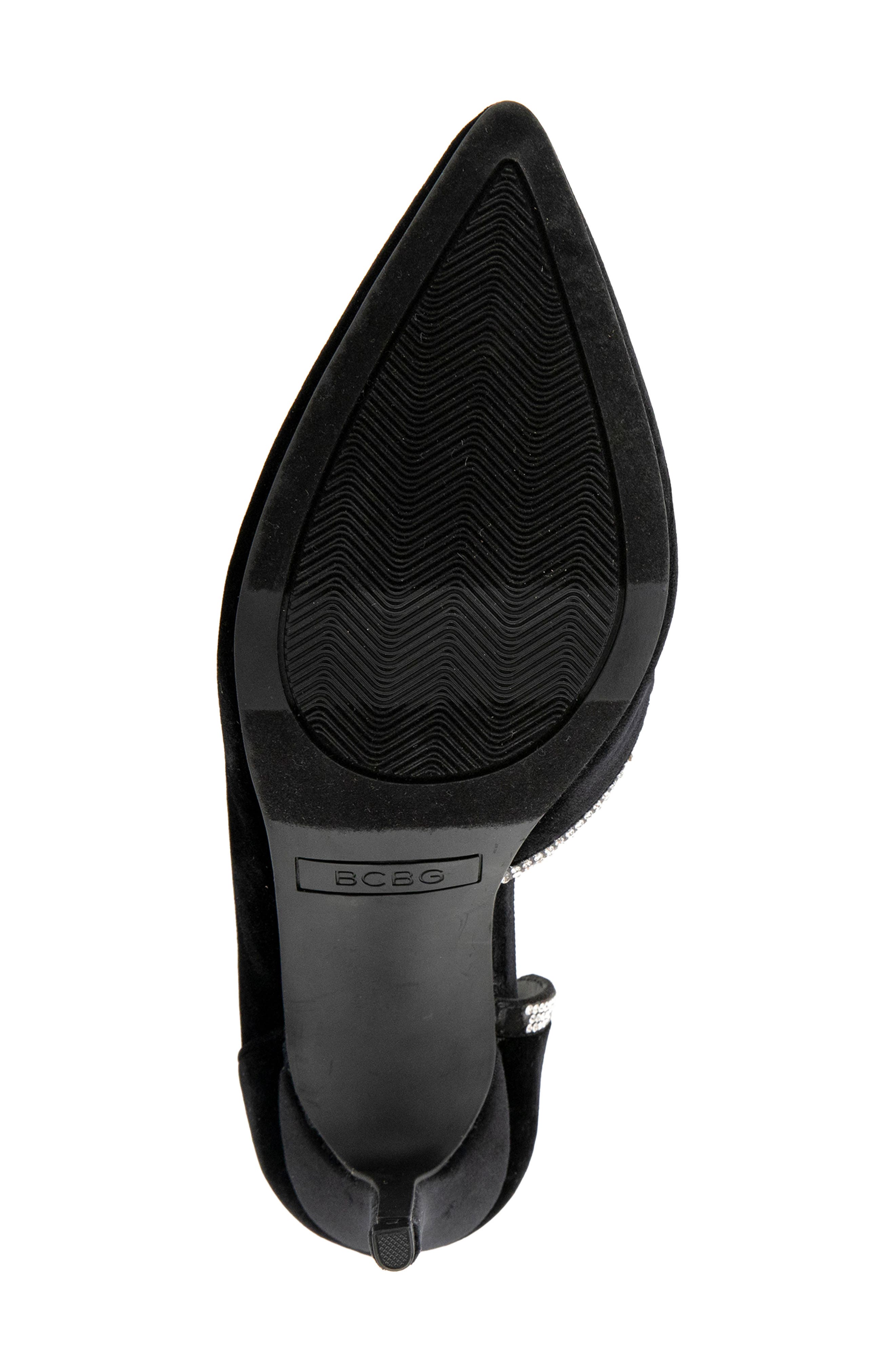 Besa Half d'Orsay Pump, Alternate, color, BLACK RHINESTONE