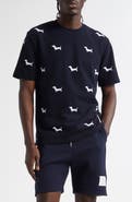 Thom Browne Hector Embroidered Cotton Piqué T-Shirt