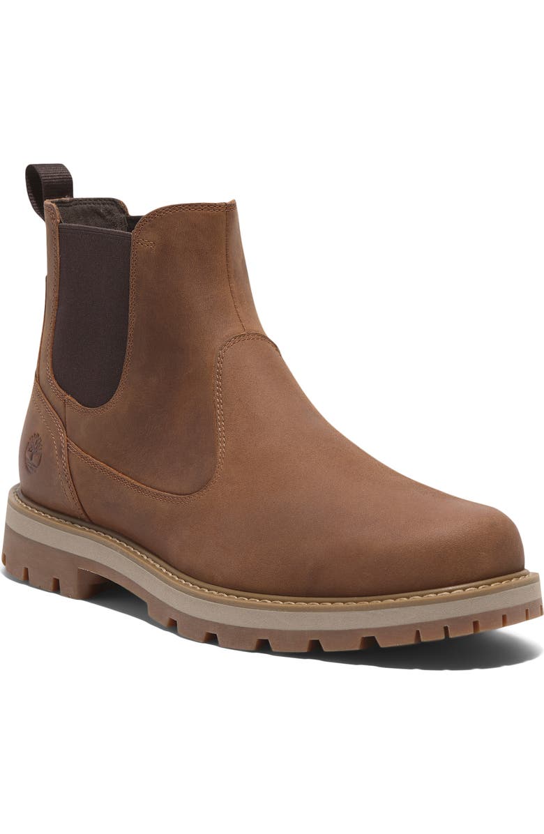 Timberland Britton Road Mid Chelsea Boot, Main, color, Rust Full Grain