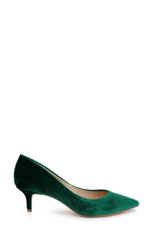 Jewel Badgley Mischka Enola Pointed Toe Kitten Heel Pump