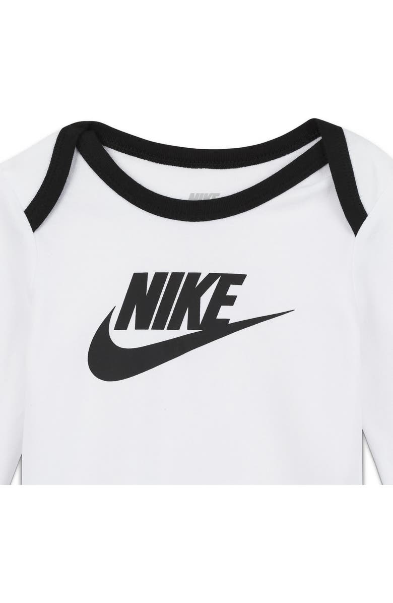 Nike 3-Piece Swoosh Long Sleeve Top, Footed Pants & Cap Set, Alternate, color, 