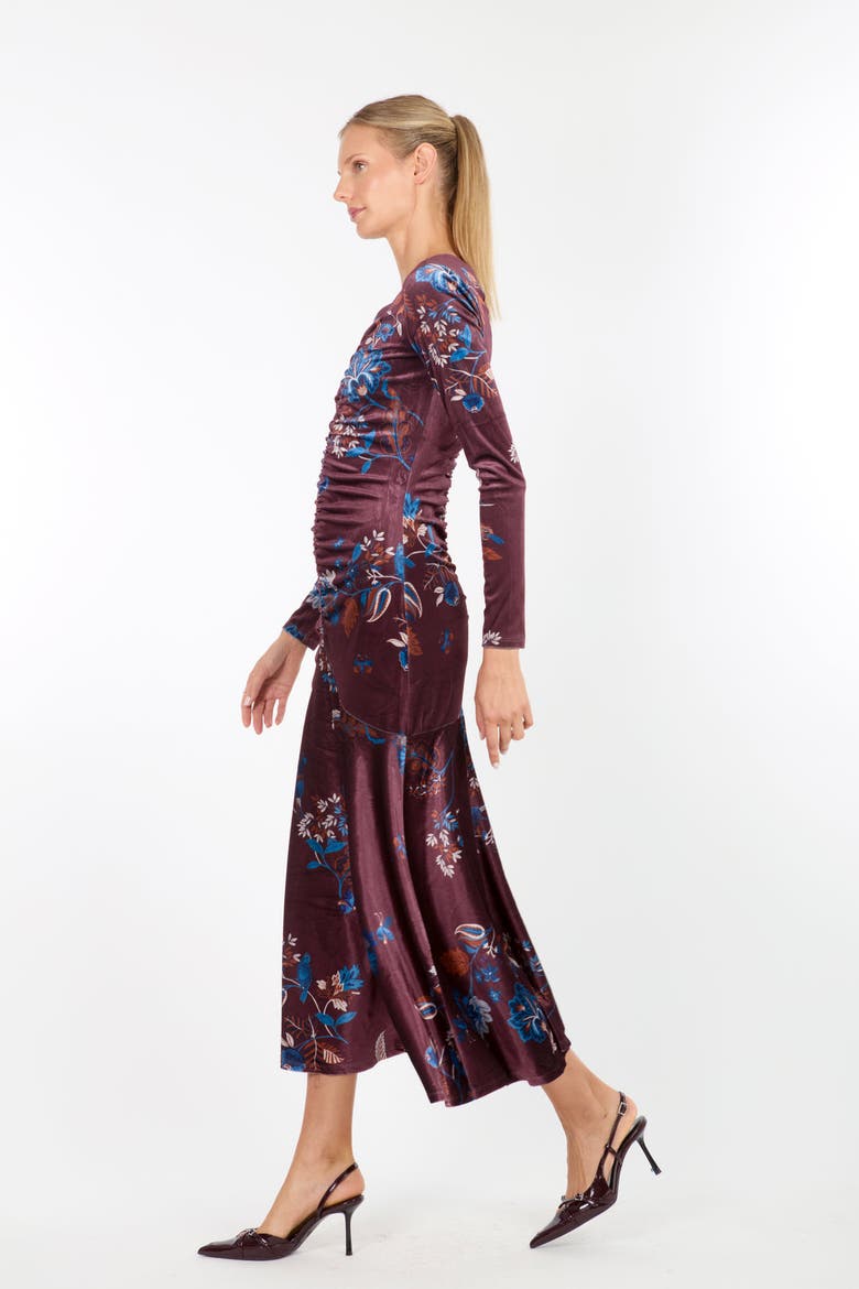 Dusk Dress, Alternate, color, Burgundy Floral