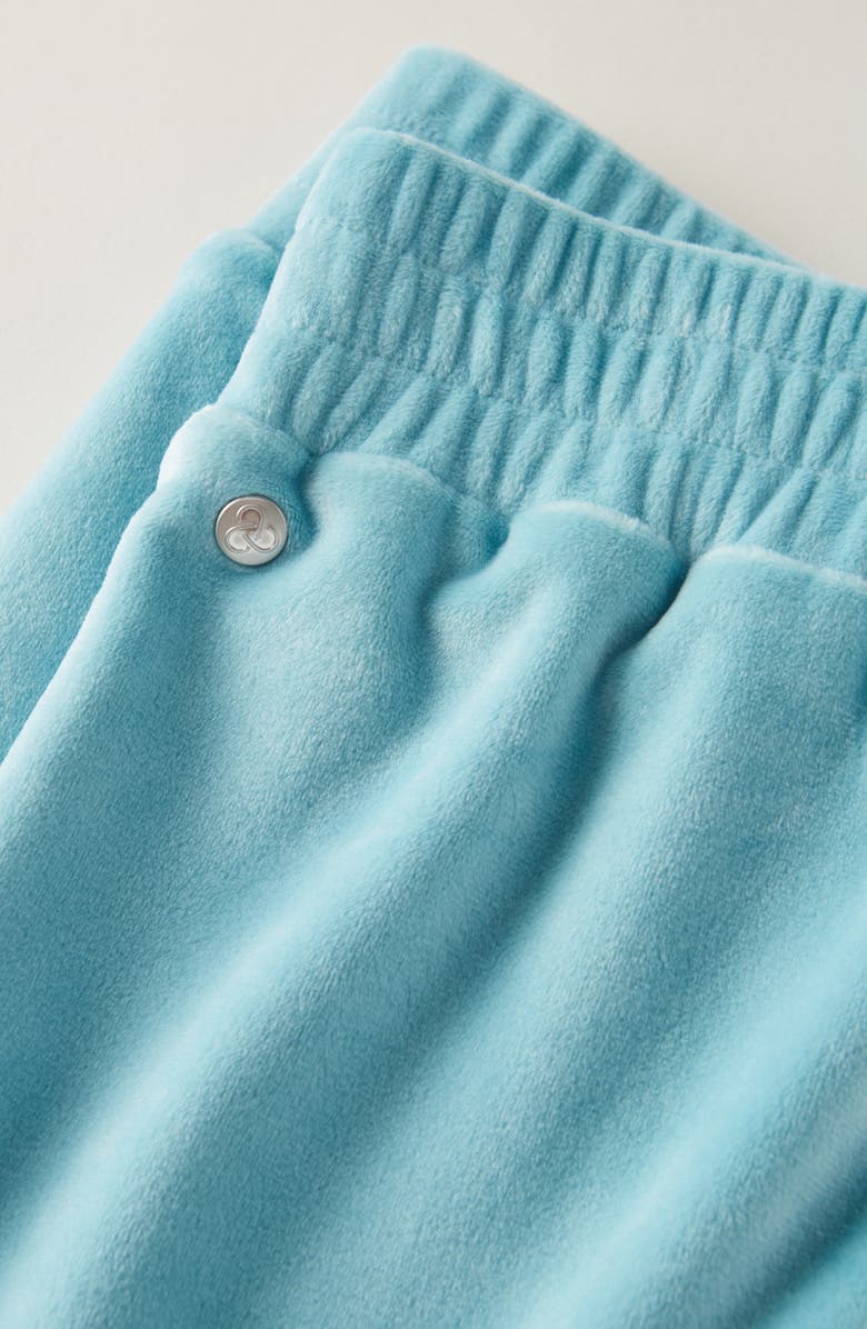 Zella Girl Kids' Cosmos Velour Flare Pants, Alternate, color, Teal Sicily