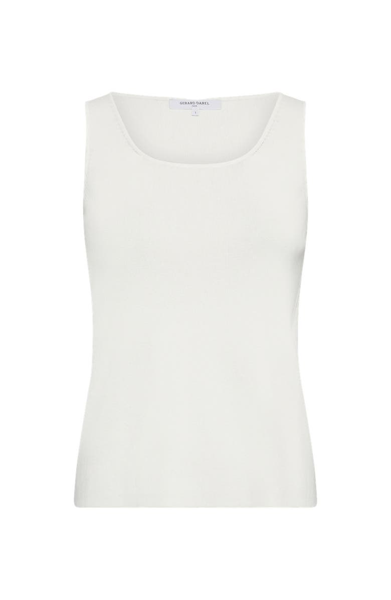 GERARD DAREL Lucina Round Neck Knit Vest, Alternate, color, White