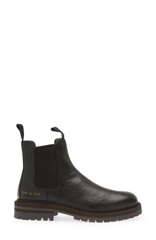 Common Projects Ridged Leather Chelsea Boots