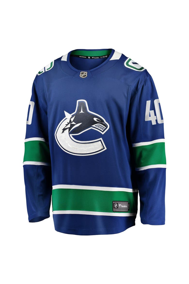 Men's Fanatics Branded Elias Pettersson Blue Vancouver Canucks 2019/20 Home Premier Breakaway Player Jersey, Alternate, color, Blue