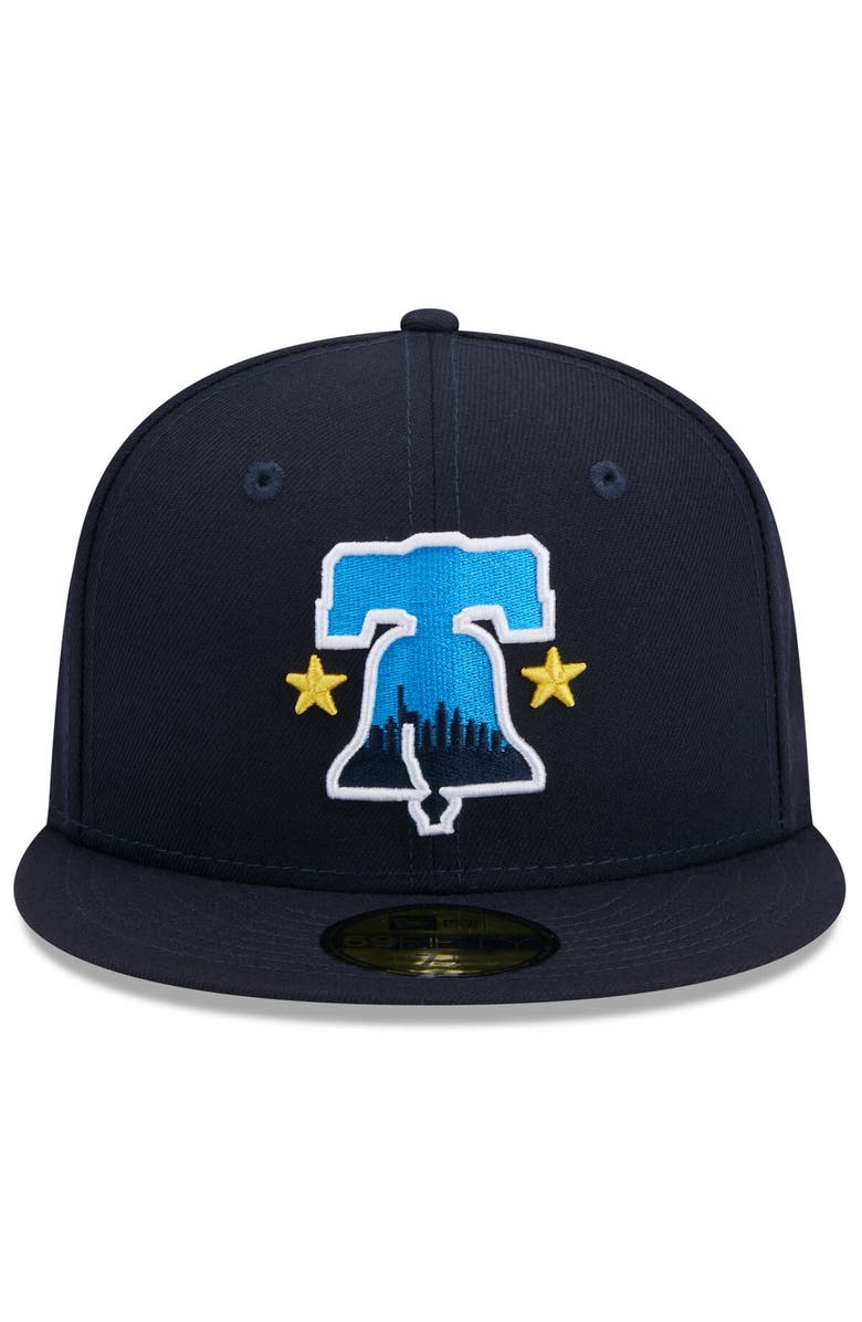 New Era Men's New Era Navy Philadelphia Phillies 2024 City Connect 59FIFTY Fitted Hat, Alternate, color, Navy