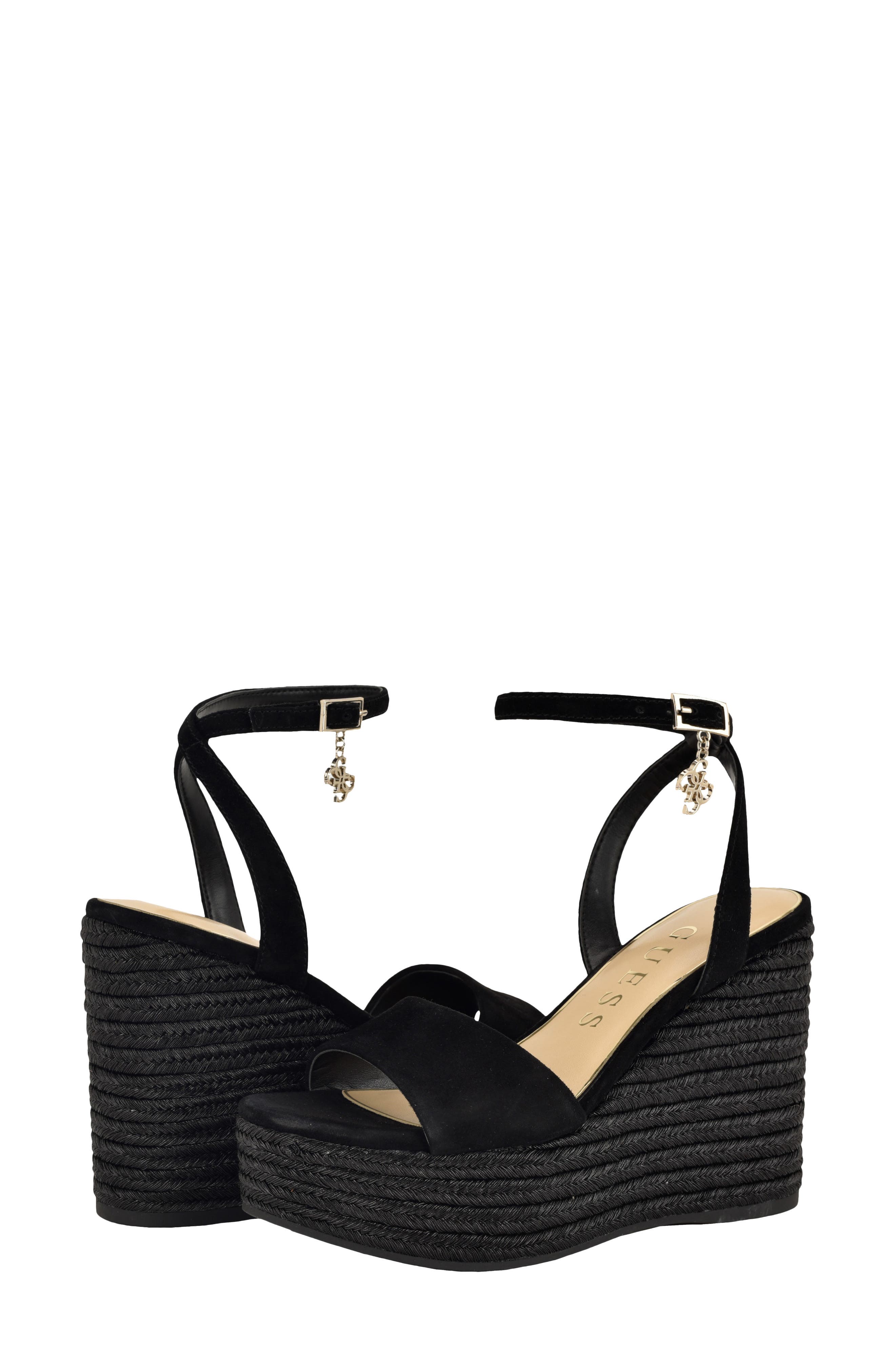 GUESS Gweverly Platform Wedge Sandal, Alternate, color, 