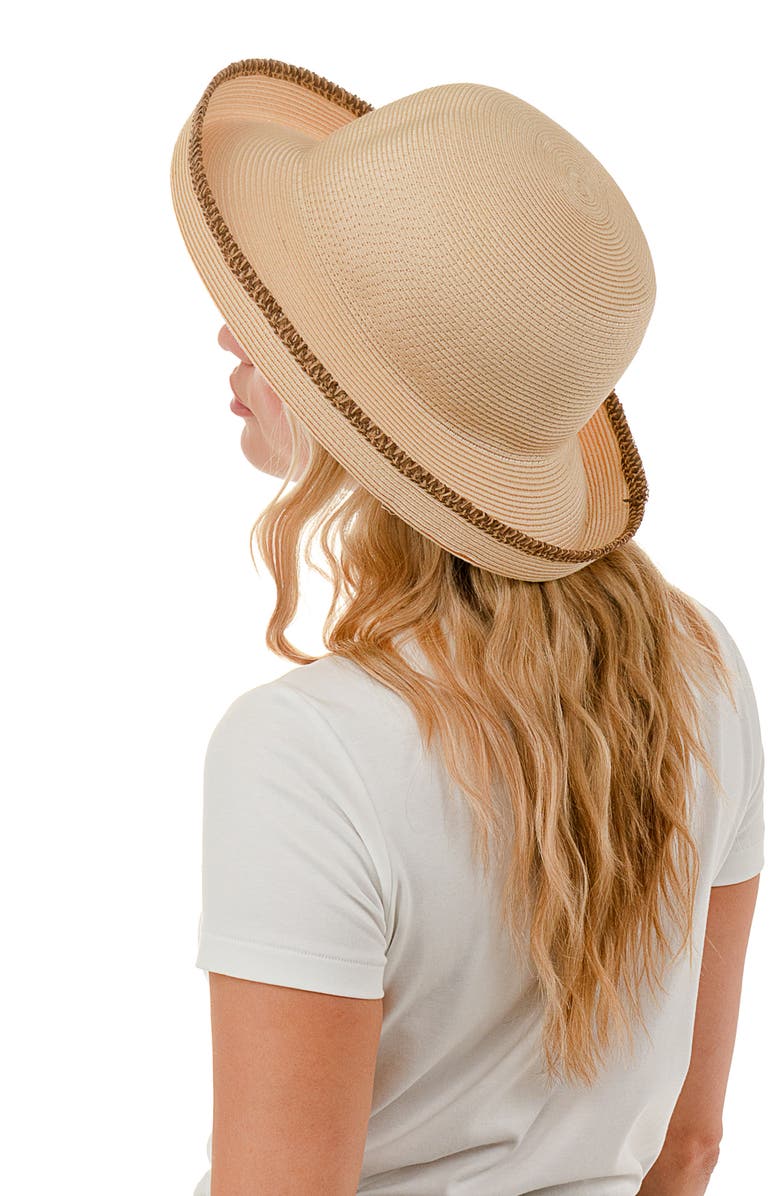 Nicole Miller Straw Cruiser Hat, Alternate, color, Natural