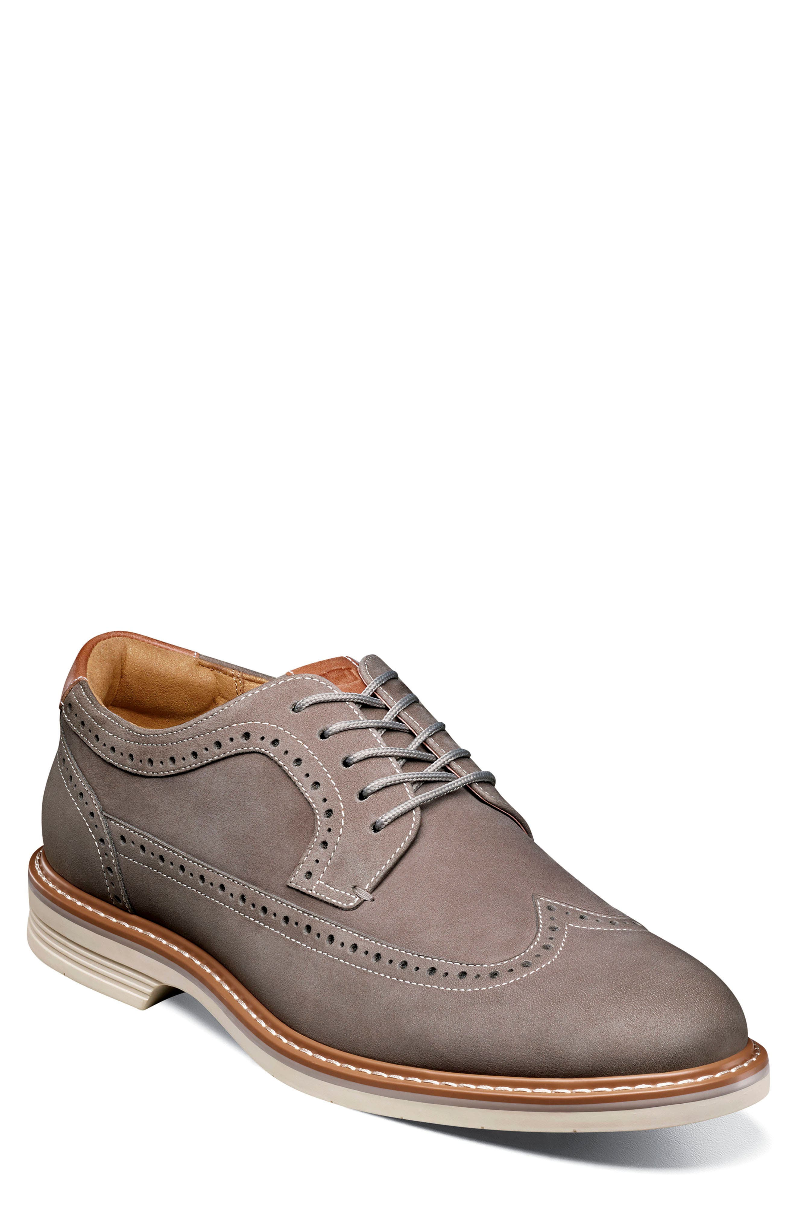 Florsheim Norwalk Wingtip Oxford, Main, color, Grey