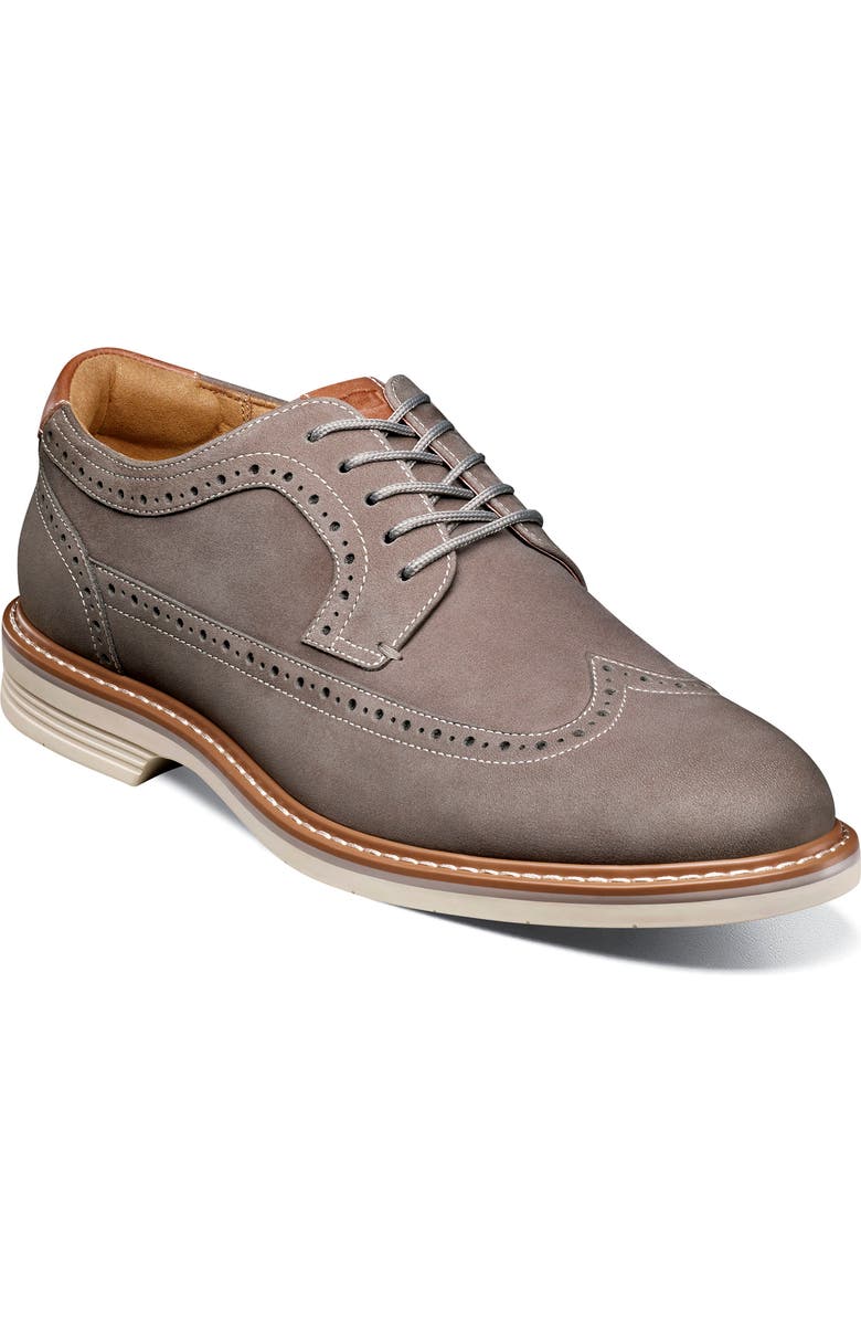 Florsheim Norwalk Wingtip Oxford, Main, color, Grey