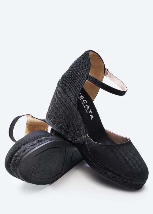Viscata Formiga Canvas Wedges Limited Edition In Black/black