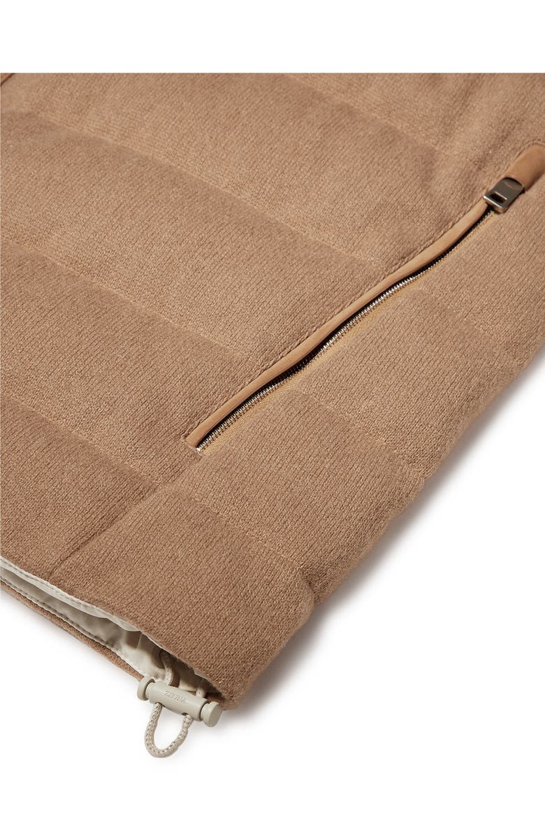 ZEGNA Oasi Elements Channel Quilted Cashmere Down Jacket, Alternate, color, 