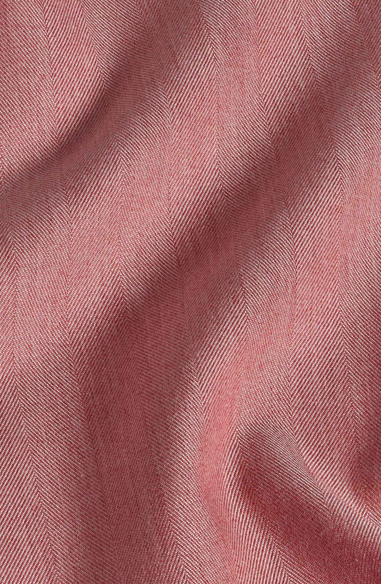 David Donahue Spread Collar Herringbone Sport Shirt, Alternate, color, Nantucket