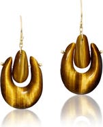 Ten Thousand Things Small Tiger's Eye O'Keefe Drop Earrings