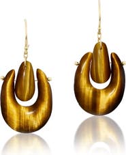 Ten Thousand Things Small Tiger's Eye O'Keefe Drop Earrings